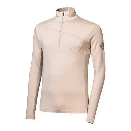 Sensor Кофта чоловіча з довгим рукавом на блискавці Sensor MERINO EXTREME UP almond beige