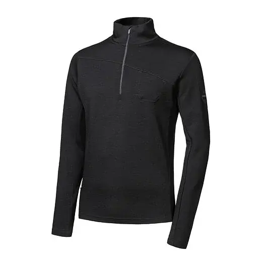 Sensor Кофта чоловіча з довгим рукавом на блискавці Sensor MERINO EXTREME UP чорний