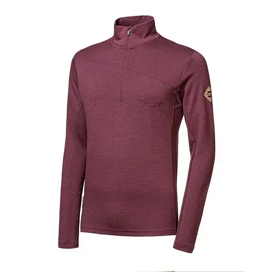 Sensor Кофта чоловіча з довгим рукавом на блискавці Sensor MERINO EXTREME UP port red
