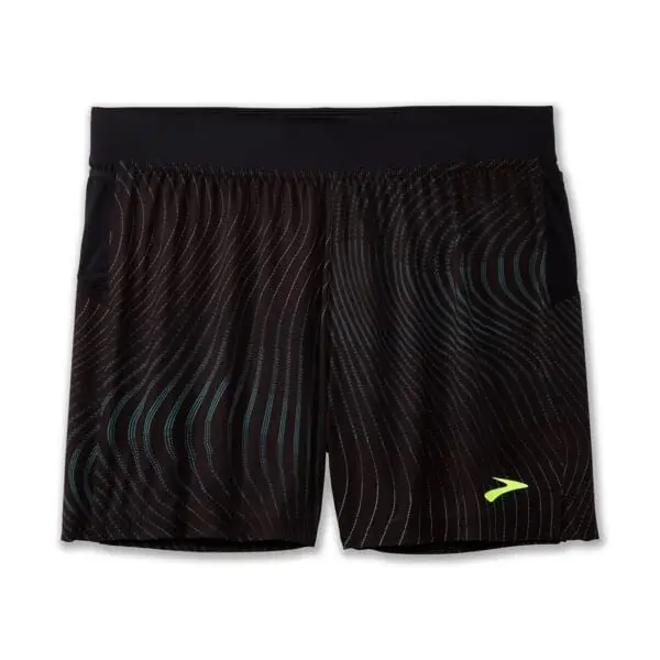Brooks Шорти бігові чоловічі Brooks Sherpa 5" Short M чорний