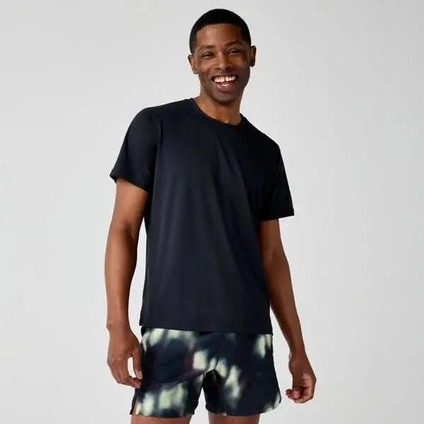 Brooks Футболка бігова чоловіча Brooks Dash Short Sleeve чорний