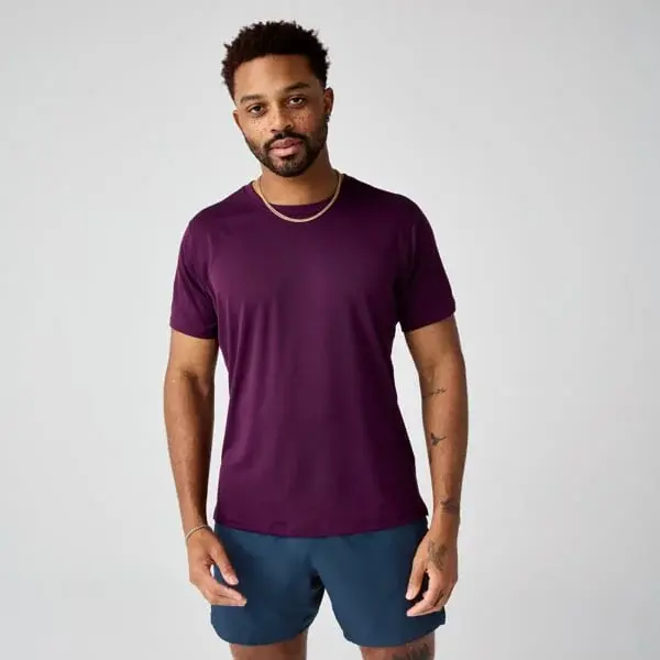 Brooks Футболка бігова чоловіча Brooks Dash Short Sleeve фіолетовий