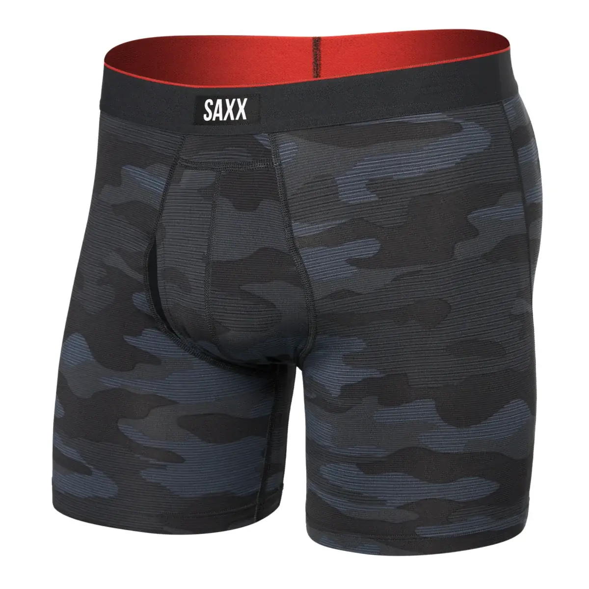SAXX Боксери чоловічі SAXX Multi-Sport Mesh Boxer Brief Fly Remote Camo-Faded Black