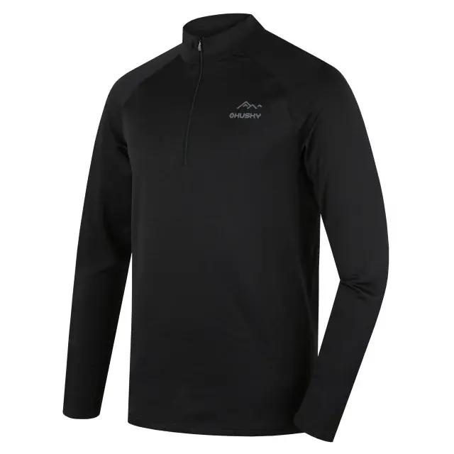 Husky Термофутболка чоловіча Husky TROMI ZIP M black, розмір