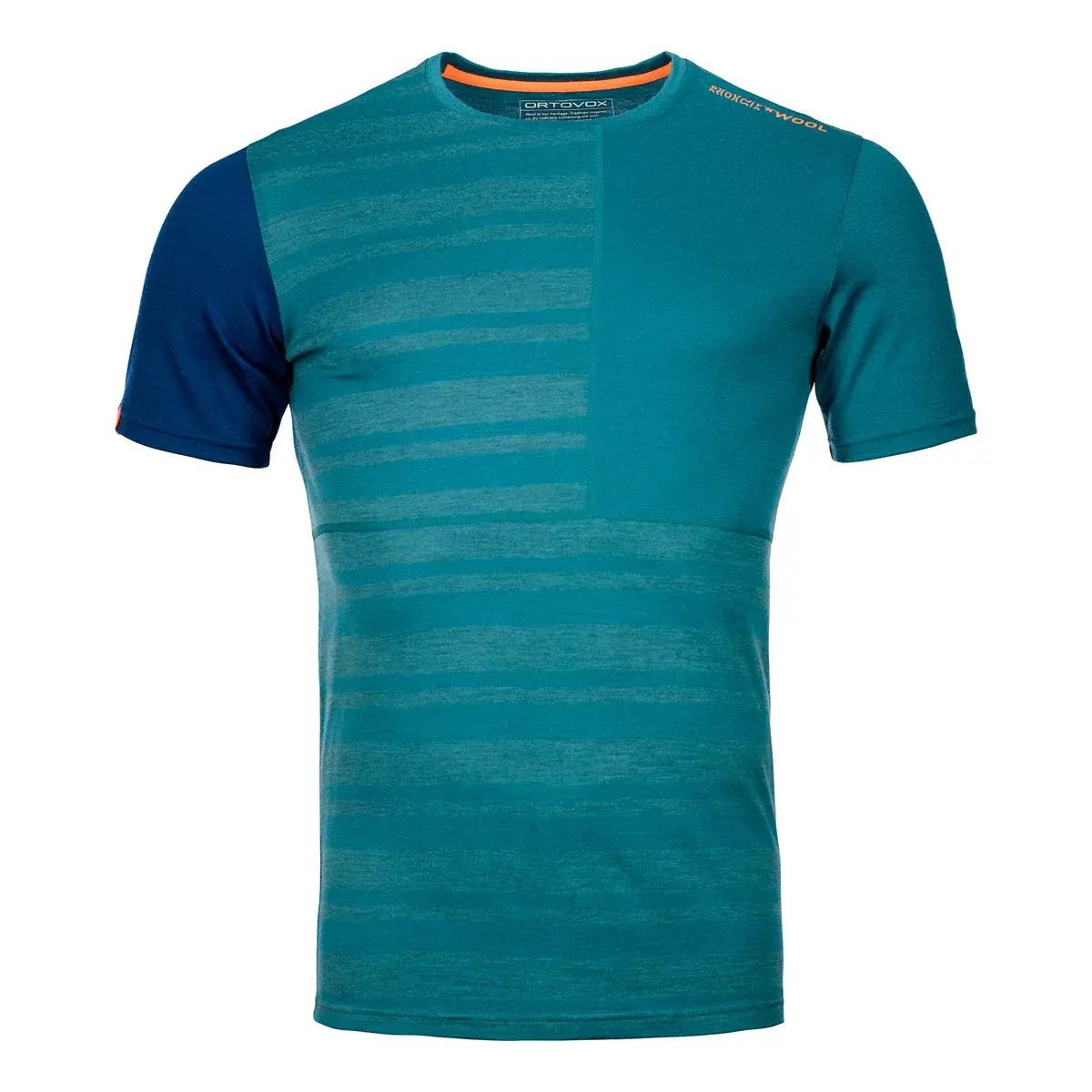Ortovox Термофутболка чоловіча Ortovox 185 Rock'n'Wool Short Pacific green