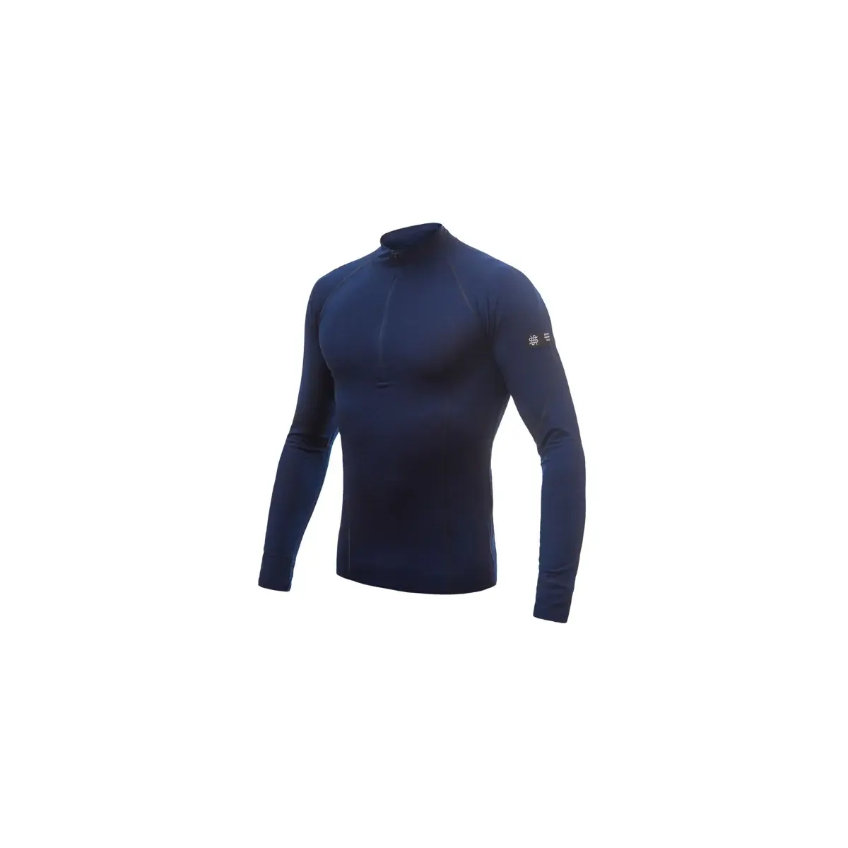 Sensor Термолонгслів з коміром-стійкою чоловічий Sensor Merino Active Темно-синій