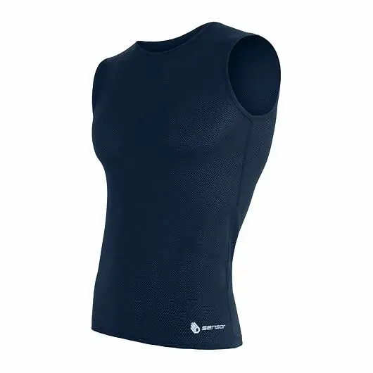Sensor Термофутболка без рукавів чоловіча Sensor Coolmax Air deep blue