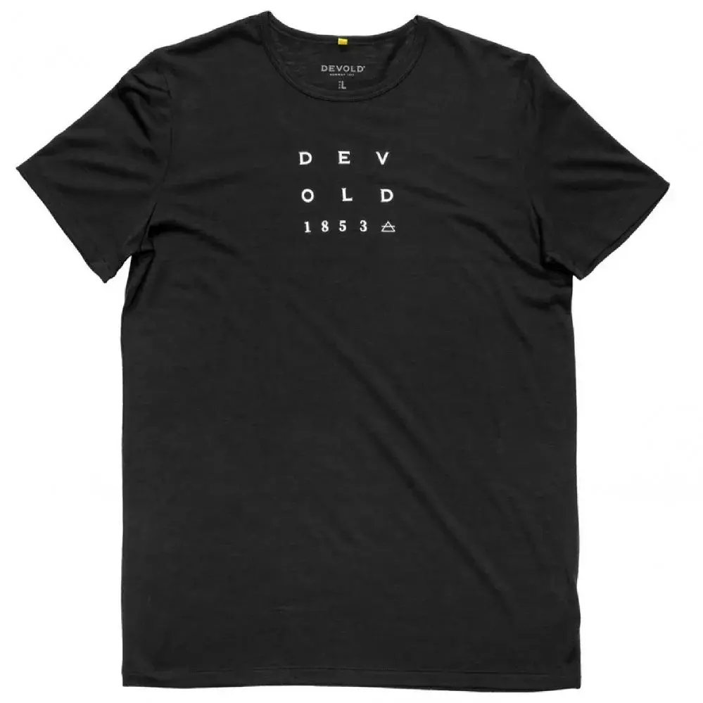 Devold Футболка Merino чоловіча Devold Active "1853" Tee Man black
