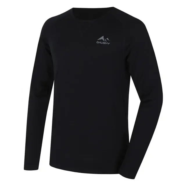 Husky Футболка Merino чоловіча Husky MEROW M black, розмір