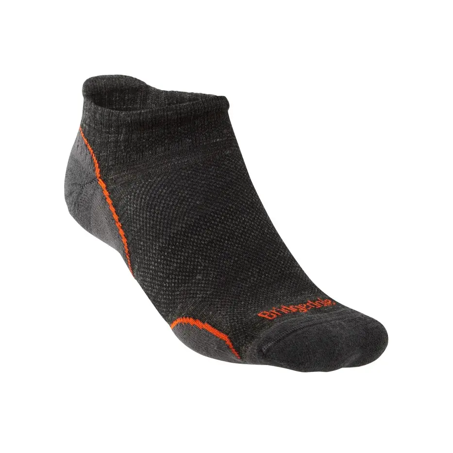 Bridgedale Шкарпетки туристичні літні чоловічі Bridgedale Hike UL T2 MP Low anthracite/orange