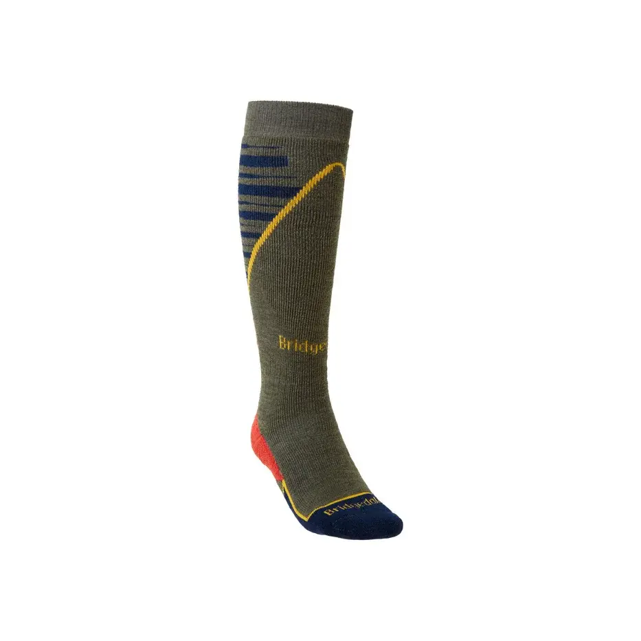 Bridgedale Шкарпетки лижні чоловічі Bridgedale Ski Midweight+ olive/navy/745