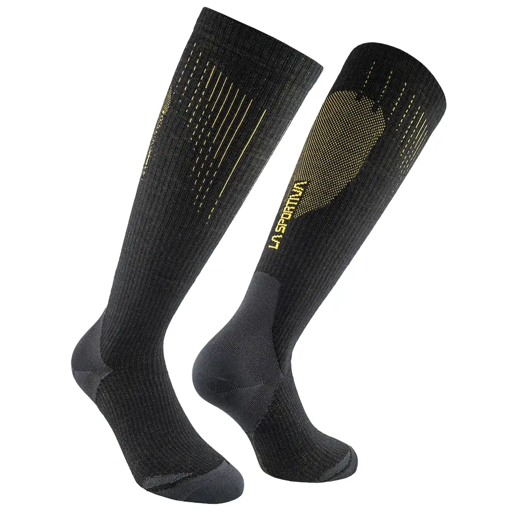 La Sportiva Шкарпетки чоловічі La Sportiva Wool Tech Socks black/yellow