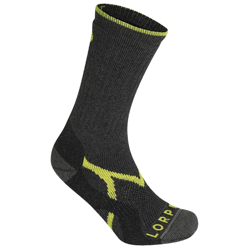 Lorpen Шкарпетки чоловічі Lorpen Midweight Hiker Eco CHARCOAL/LIME