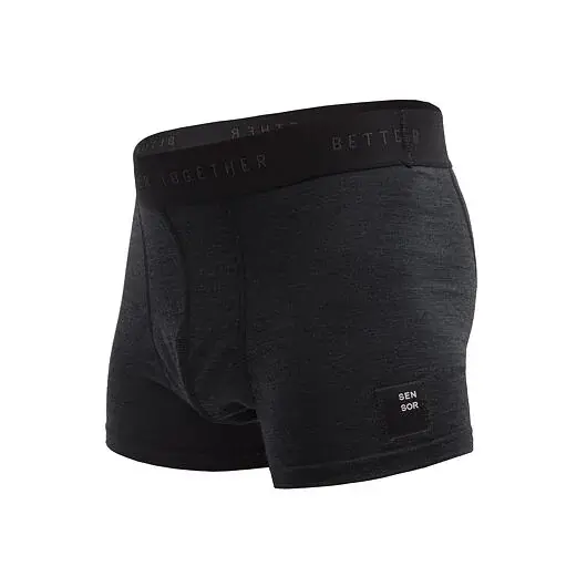 Sensor Труси чоловічі Sensor MERINO CORDURA чорний