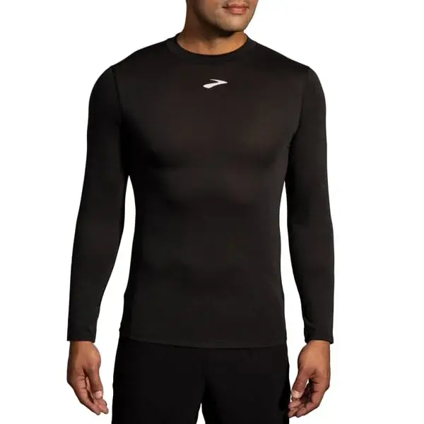 Brooks Футболка чоловіча Brooks High Point Long Sleeve чорний