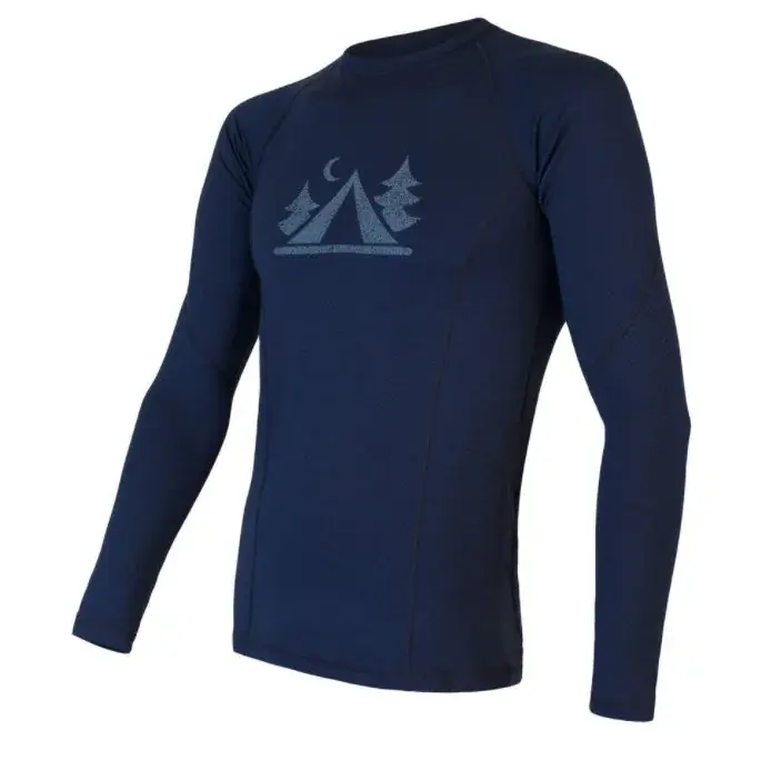 Sensor Лонгслів чоловічий Sensor Merino DF Camp deep blue