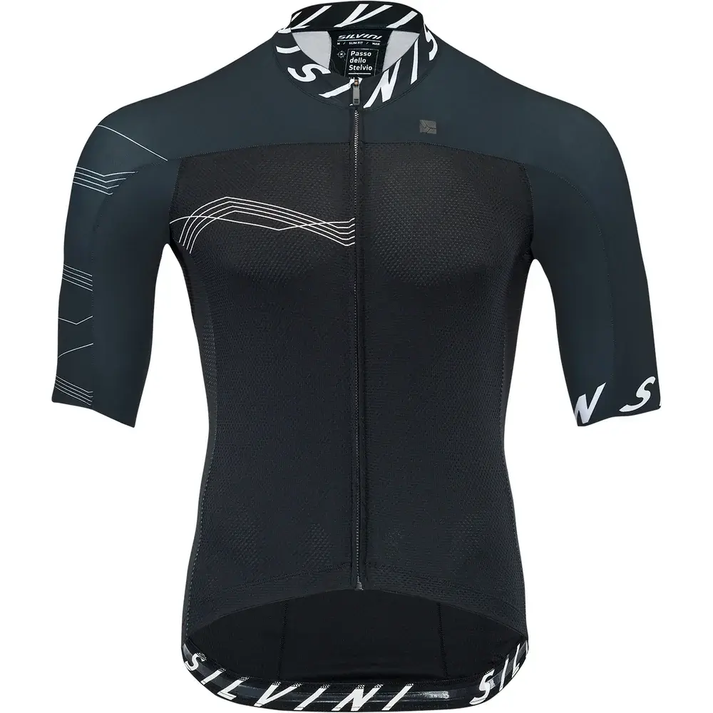 Silvini Велоджерсі чоловіче Silvini Stelvio Black white