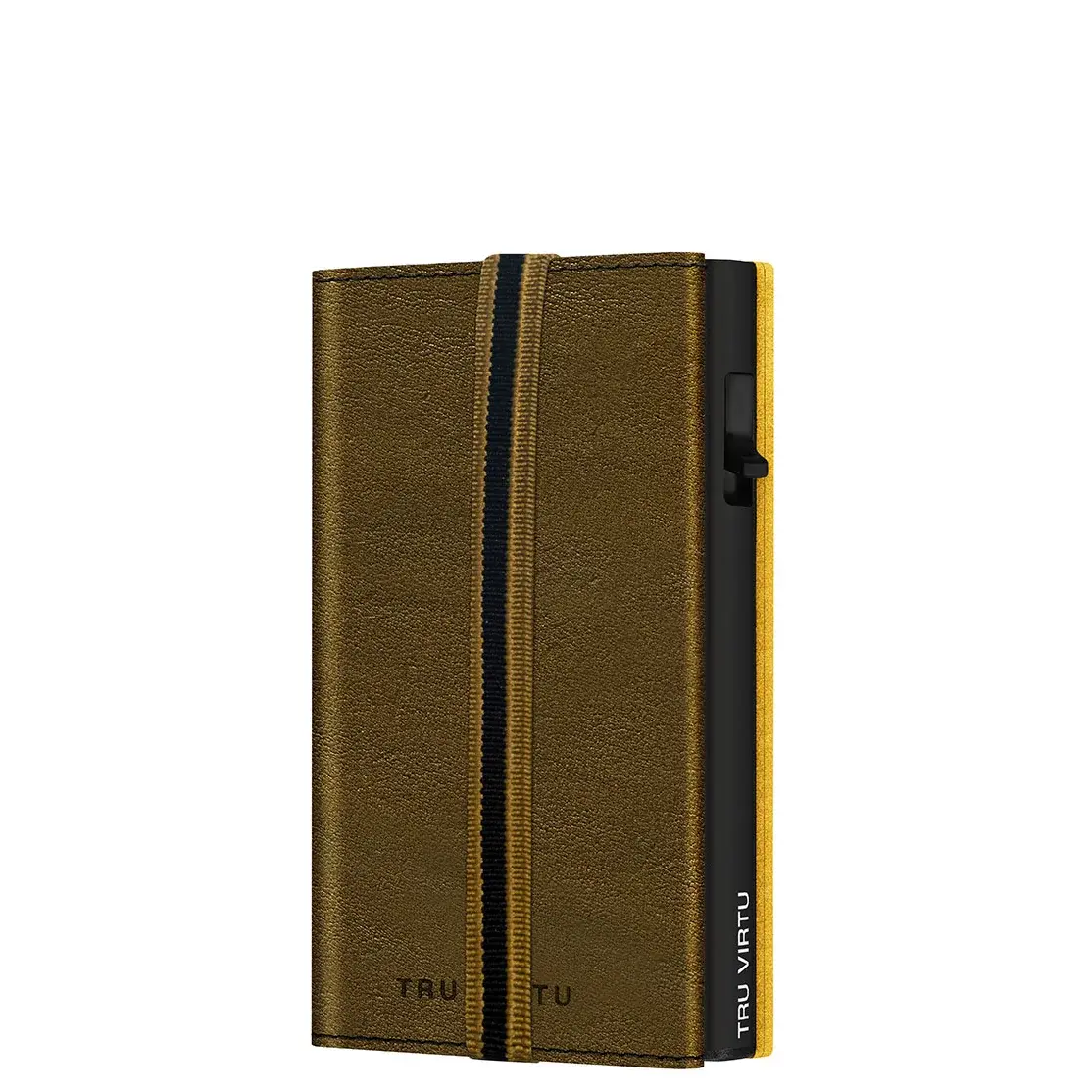 Tru Virtu Гаманець Tru Virtu Click & Slide Strap Edge шкіра Caramba Mossgreen Earth коричневий