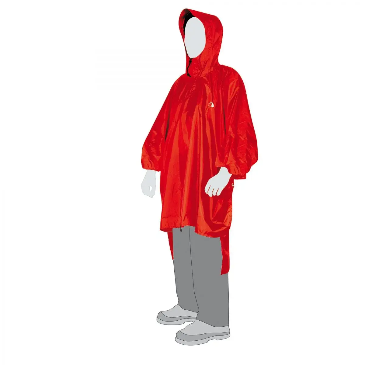 Tatonka Дощовик Tatonka Poncho червоний