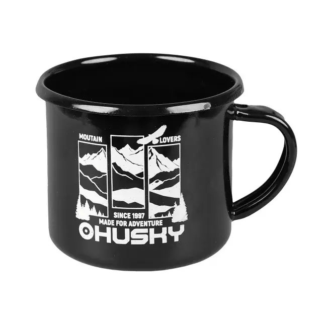 Husky Кухоль металевий Husky 350 мл гори чорний