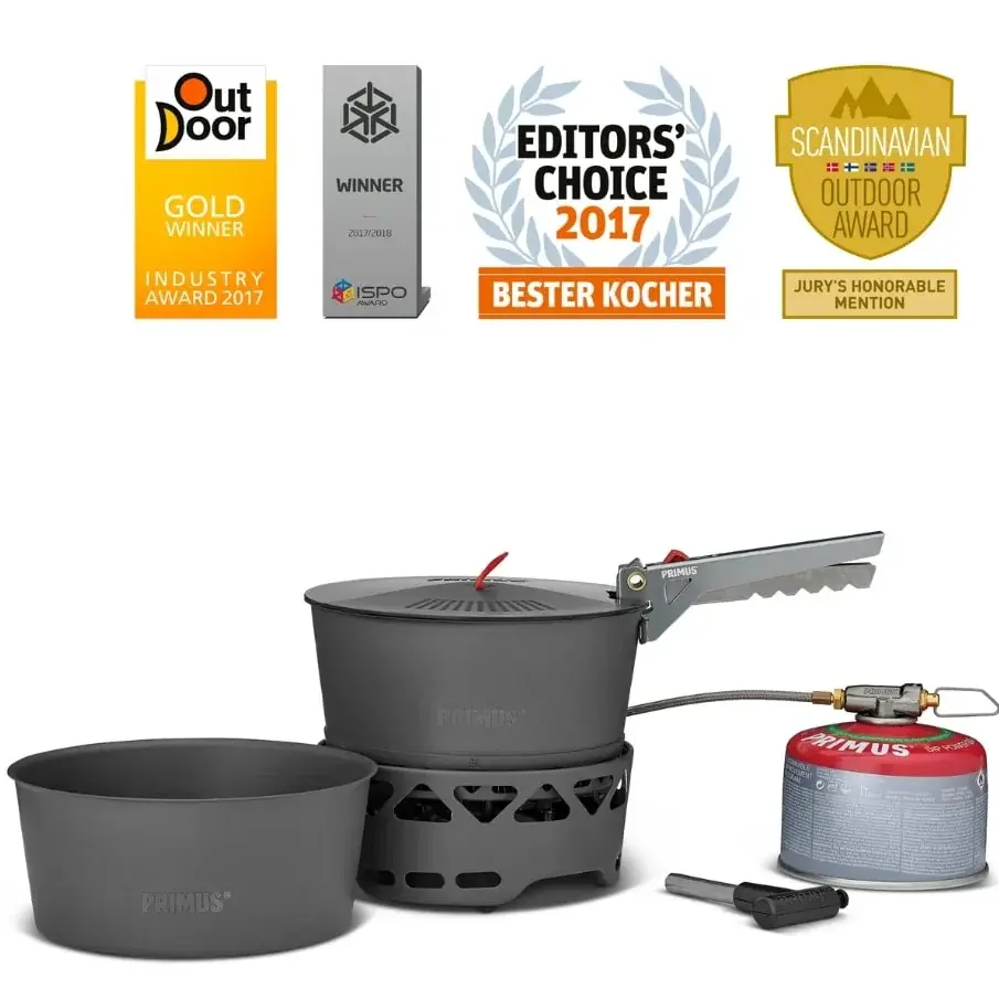PRIMUS Пальник газовий PRIMUS PrimeTech Stove Set II 1.3L темно-сірий 1,3L