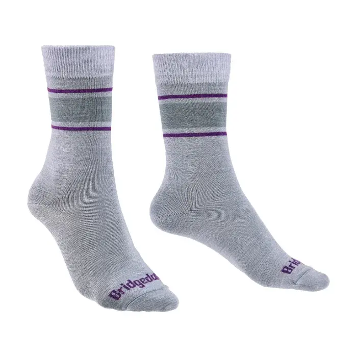 Bridgedale Шкарпетки Bridgedale Everyday Ultra Light Merino Performance Boot Women's dark light grey/purple/065