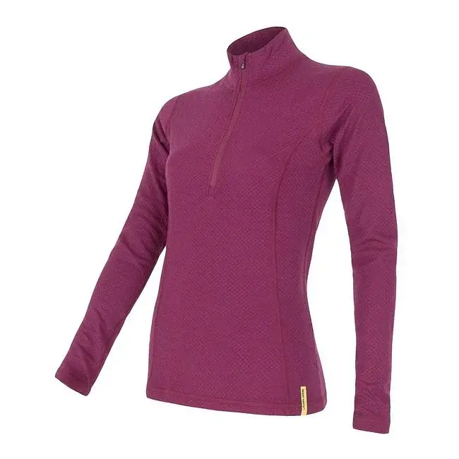 Sensor Футболка жіноча Sensor Merino DF Zip довгий рукав lilla