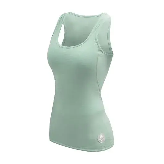 Sensor Футболка жіноча Sensor Merino Air без рукавів basil green