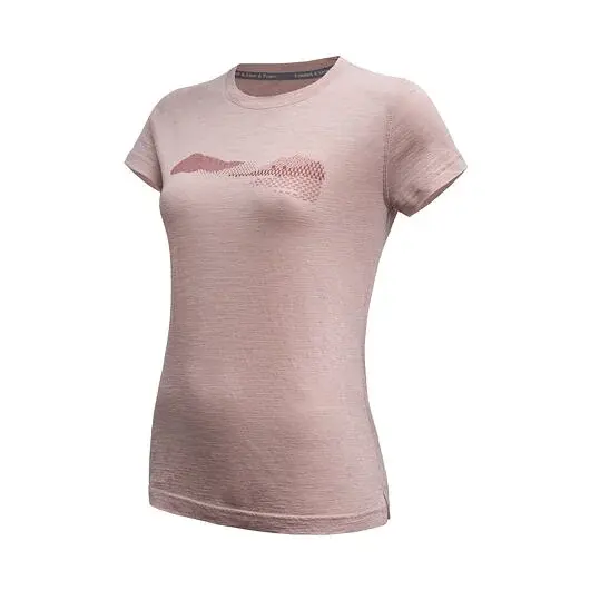 Sensor Футболка жіноча з коротким рукавом Sensor Merino Air HILLS dusty pink