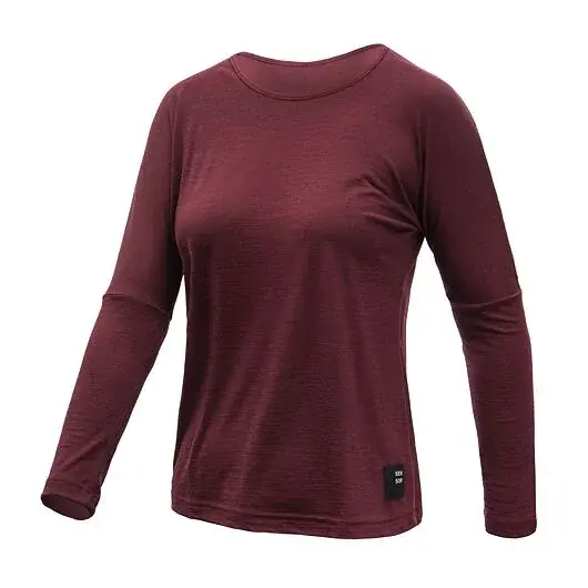 Sensor Лонгслів жіночий Sensor Merino Air traveller port red