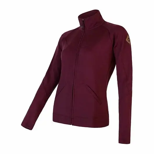 Sensor Кофта на блискавці жіноча Sensor Merino Upper port red