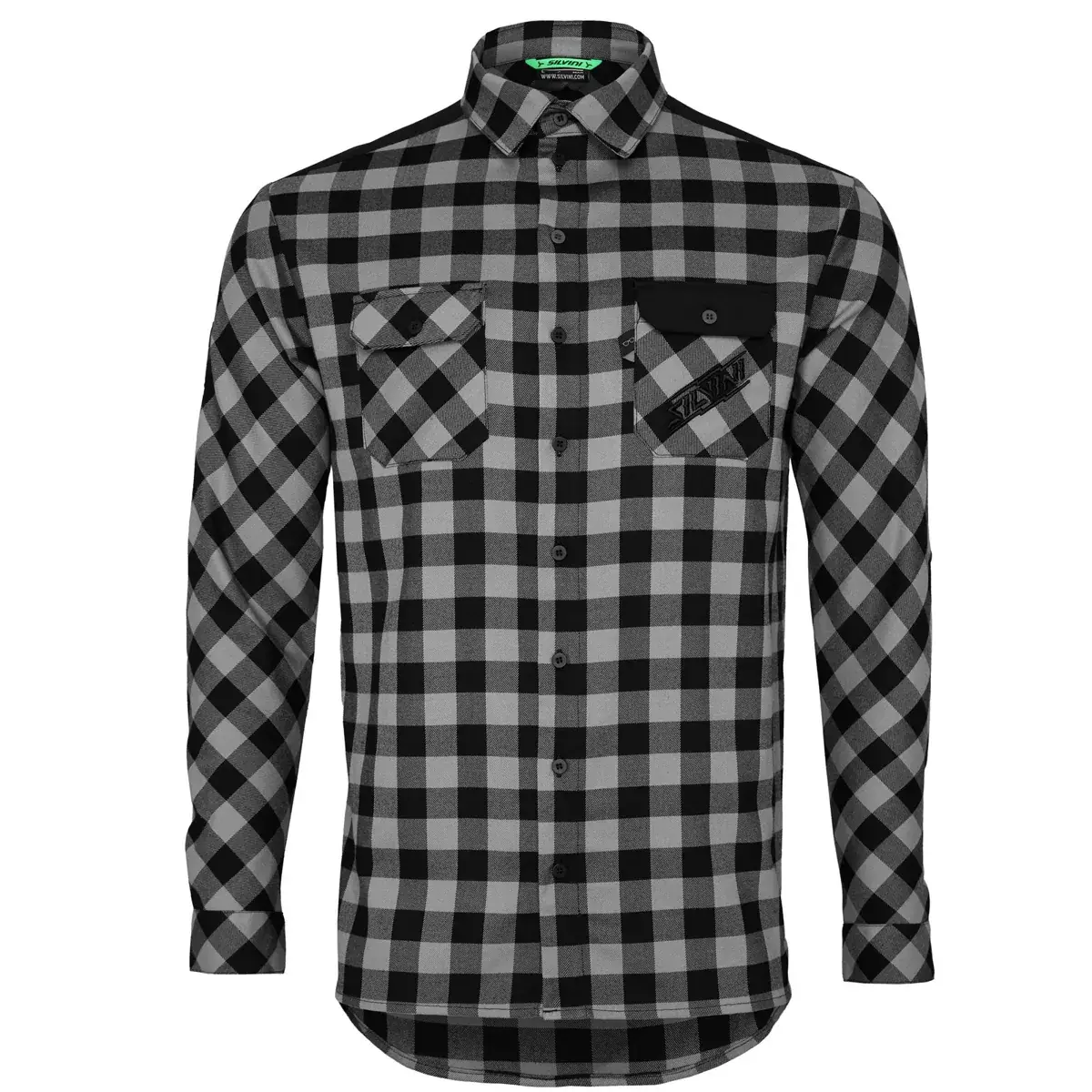 Сорочка чоловіча Silvini MJ2131 Farini grey-black