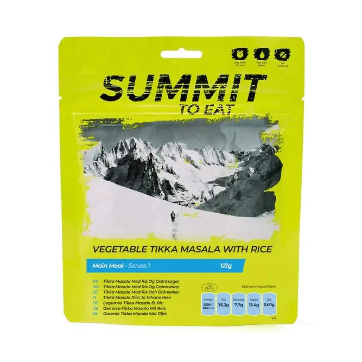 Summit To Eat Тікка масала вегетаріанська з рисом Summit To Eat 121g/605kcal