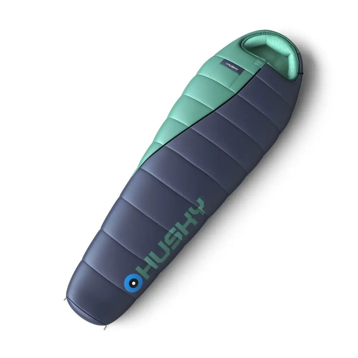 Спальний мішок трисезонний Husky Espace blue/mint