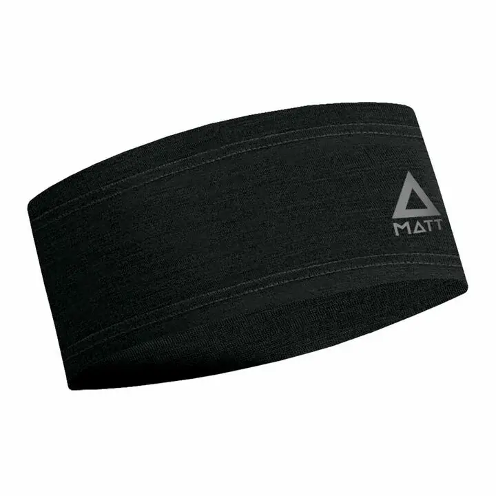 MATT Пов'язка унісекс MATT Merino Headband Uni black