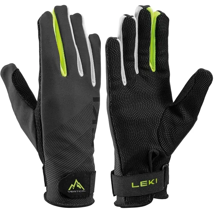 Leki Рукавички унісекс Leki Guide charcoal-neon yellow-white