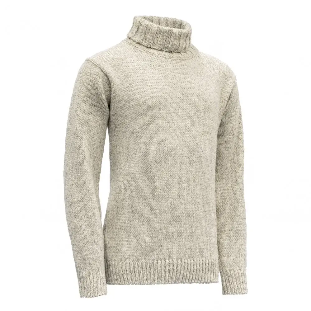 Devold Светр туристичний унісекс Devold Nansen Wool High Neck Grey Melange