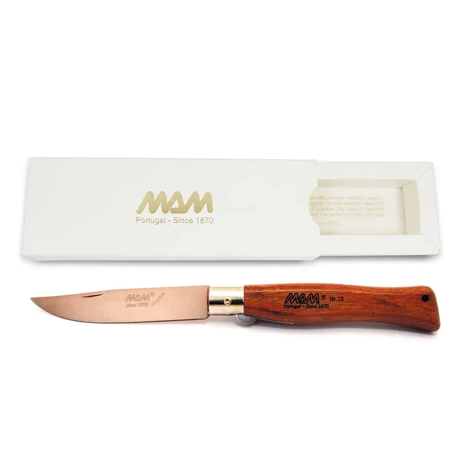 MAM Ніж складаний із фіксатором MAM Douro 2062 Bronze Titanium 10,5 cm bubinga