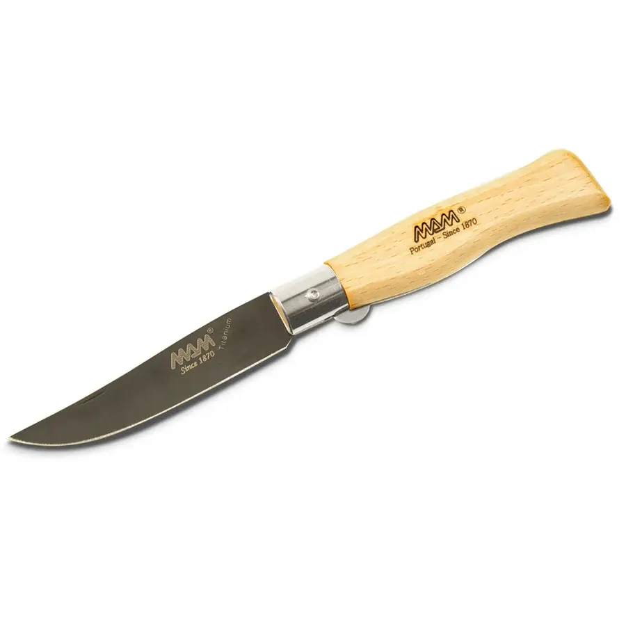 MAM Ніж складаний із фіксатором MAM Douro 2109 Black Titanium 9 cm бук