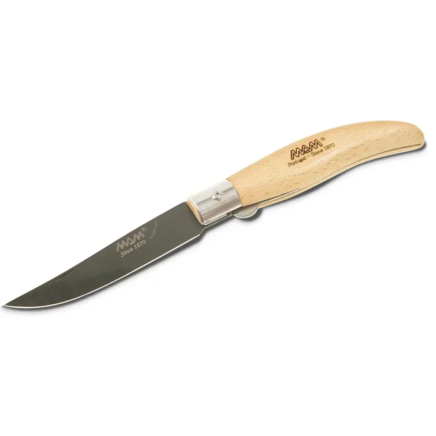 MAM Ніж складаний із фіксатором MAM Iberica 2018 Black Titanium 9 cm бук